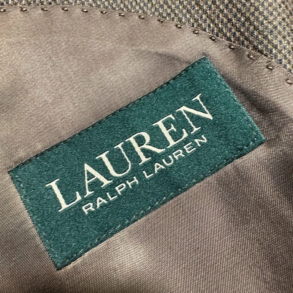 RALPH LAUREN Regular fit Mens Blazer Sport Coat Two Button Suit Jacket 50R Brown
